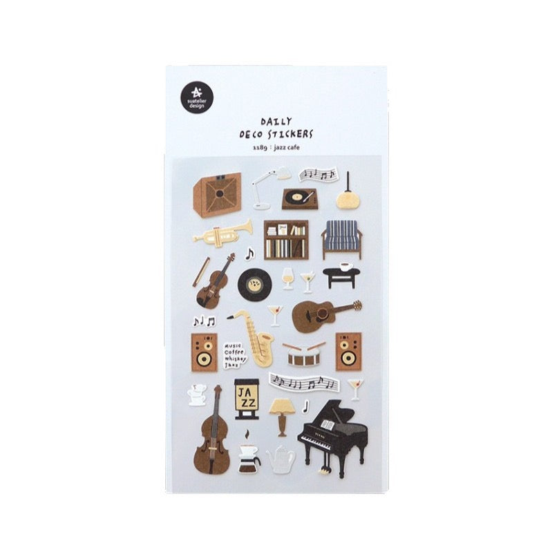 Suatelier Jazz Cafe Sticker, 20-pcs