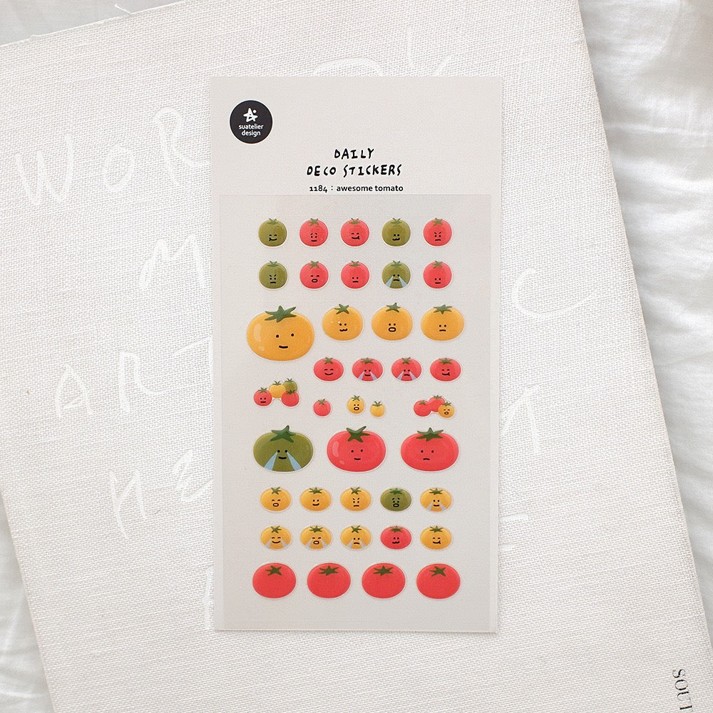 Suatelier Awesome Tomatoes Sticker, 20-pcs
