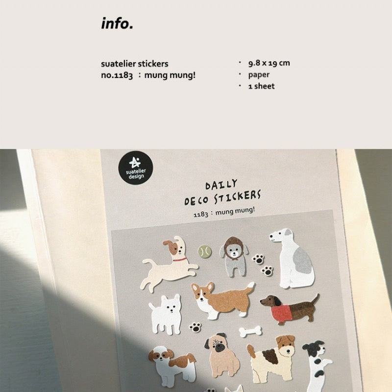 Suatelier Mung Mung! Sticker, 20-pcs