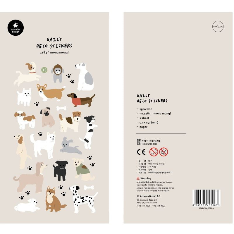 Suatelier Mung Mung! Sticker, 20-pcs