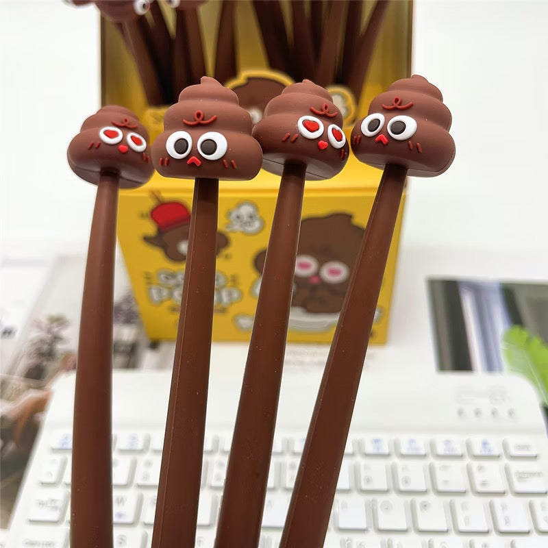 Poop Wiggle Gel Pen, 24-pcs