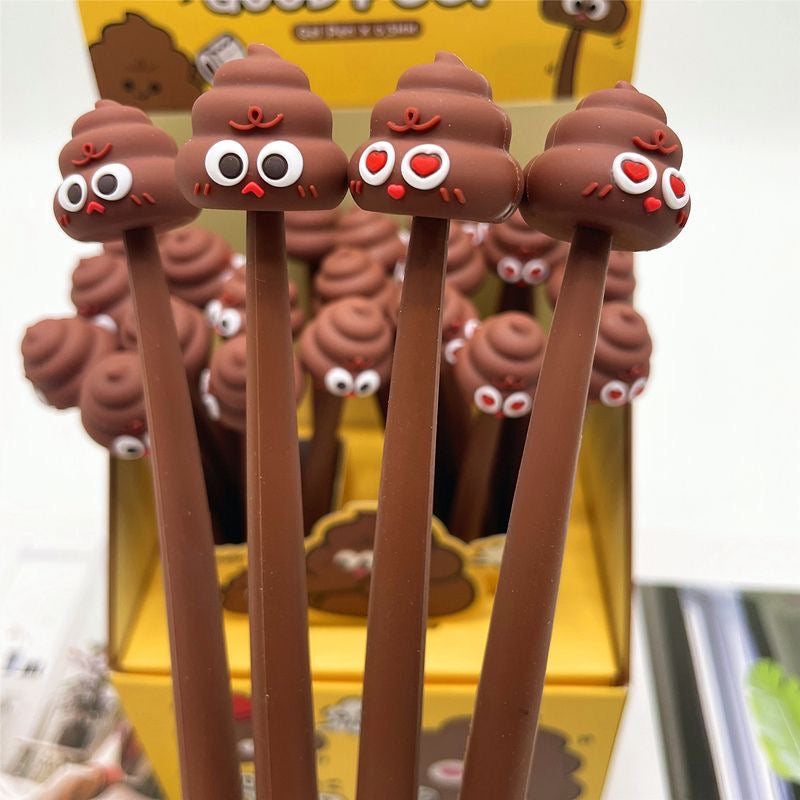 Poop Wiggle Gel Pen, 24-pcs