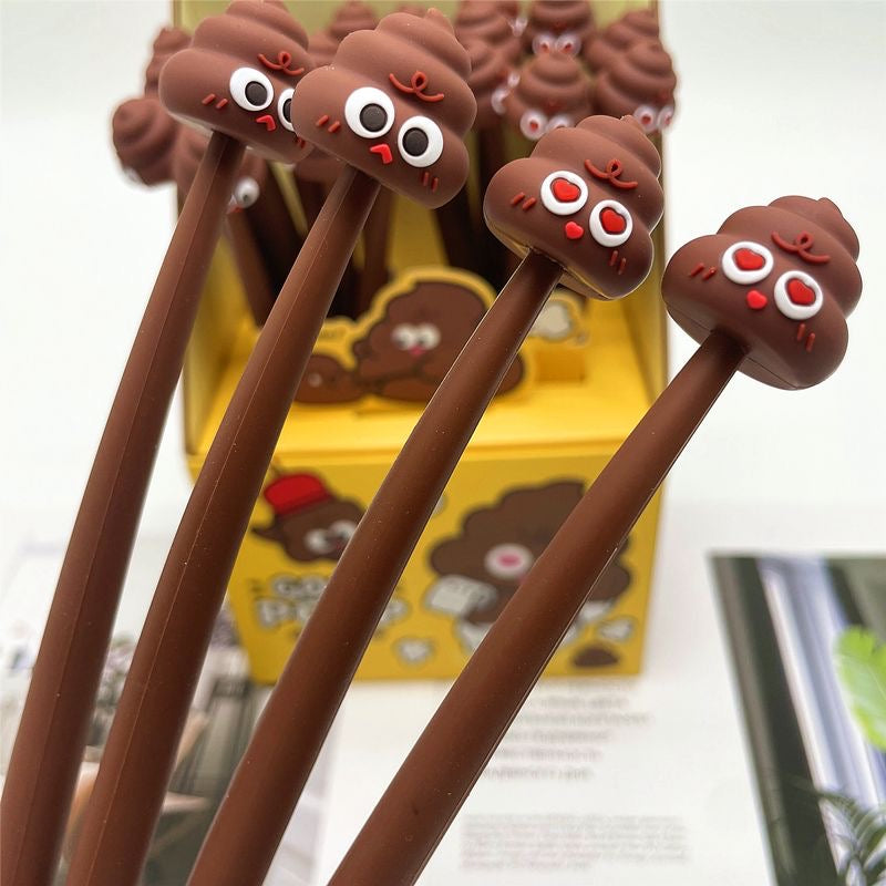 Poop Wiggle Gel Pen, 24-pcs