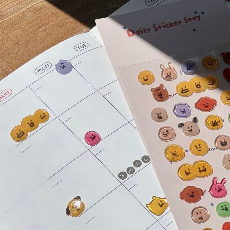 BONITO Emotion Face Stickers, 20-pcs