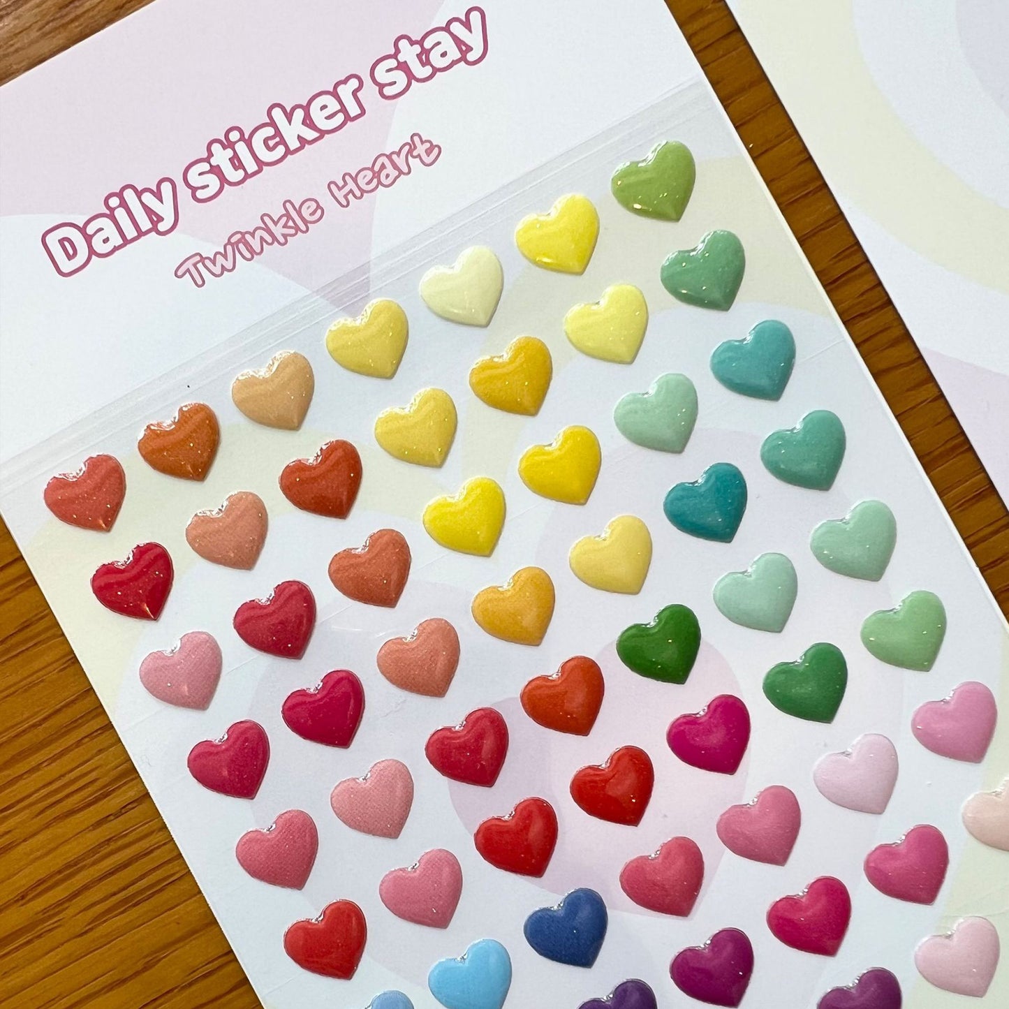 BONITO non-woven heart mark sticker, 20-pcs