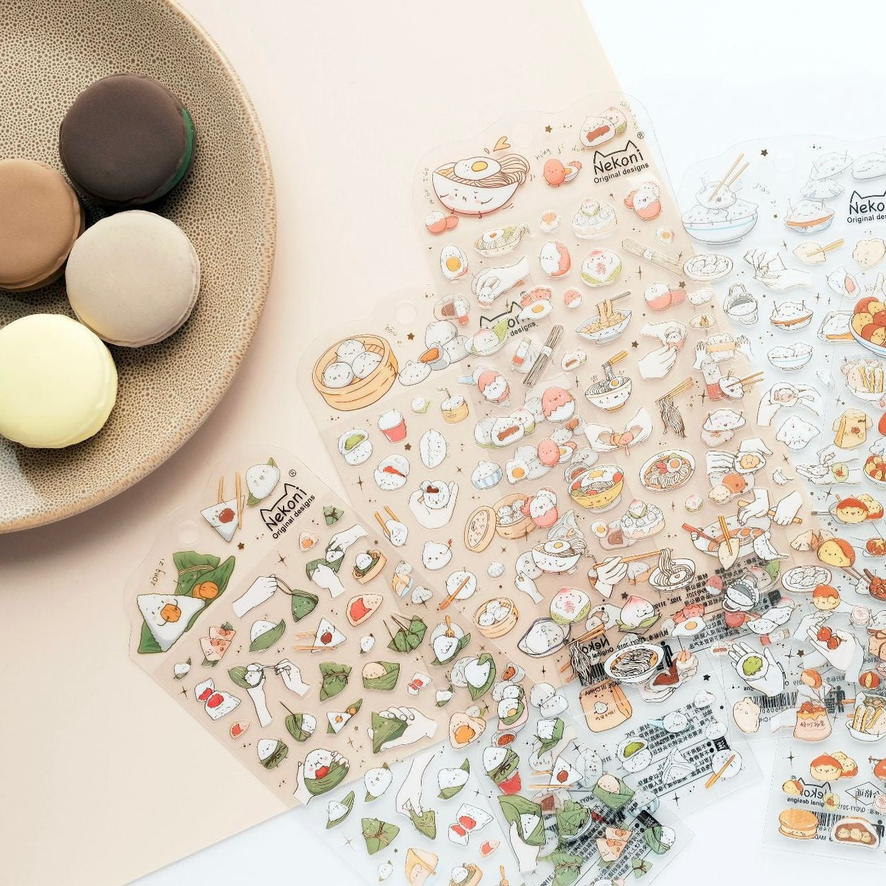 NEKONI Chinese-style Baking Stickers, 20-pcs