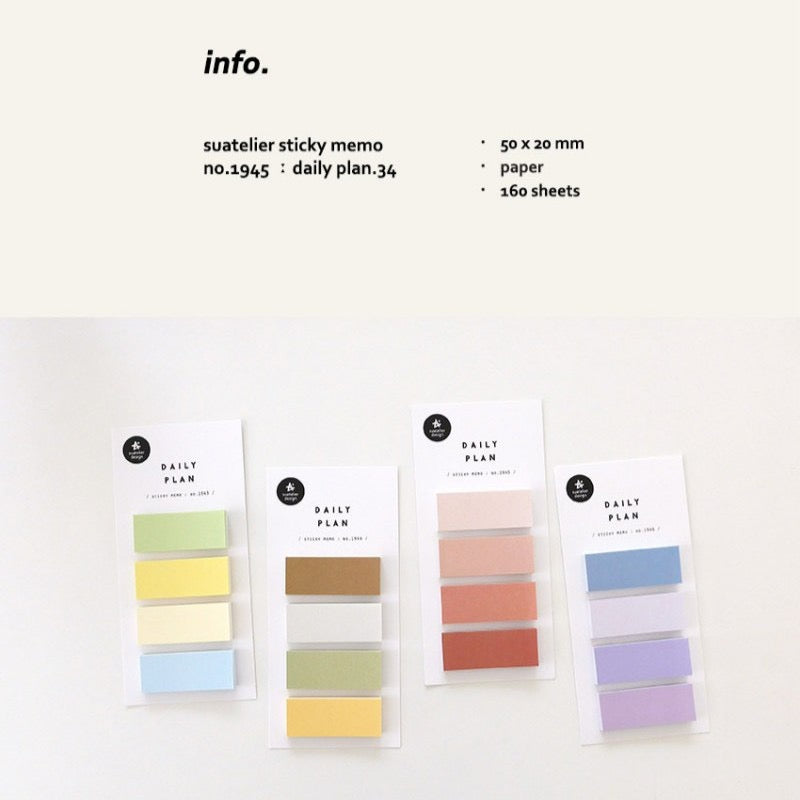 Suatelier Daily Plan Sticky Note, 10-pcs