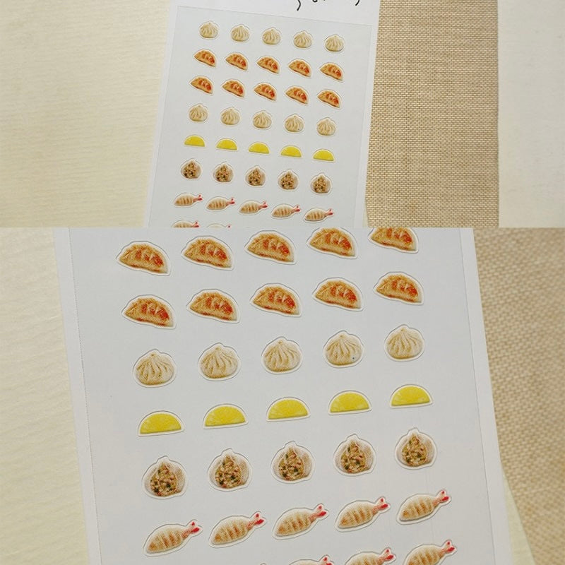 Suatelier Mini food party stickers, 20-pcs