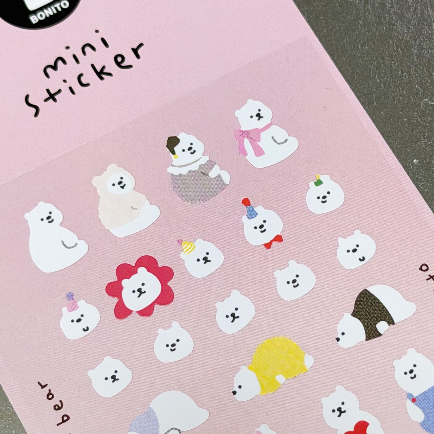 BONITO polar bear mini stickers, 20-pcs