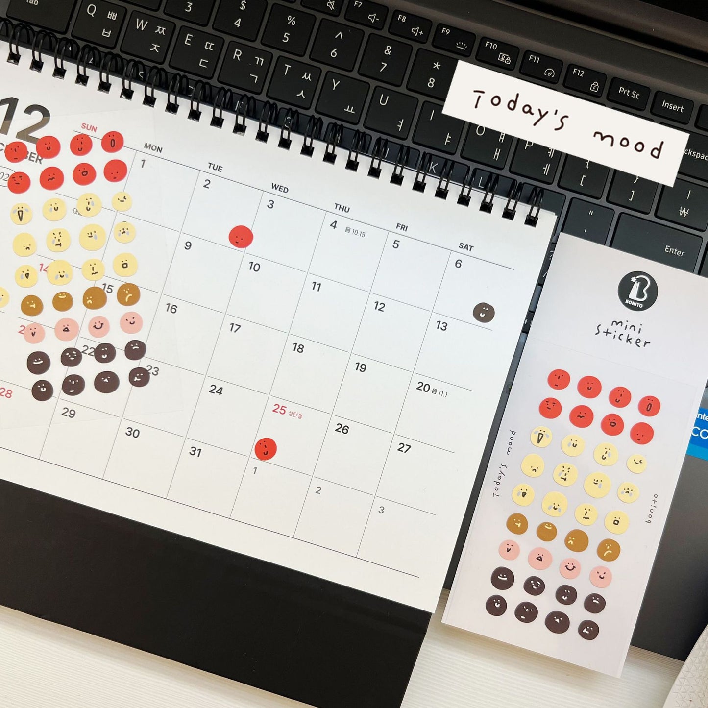 BONITO Today's mood mini stickers, 20-pcs