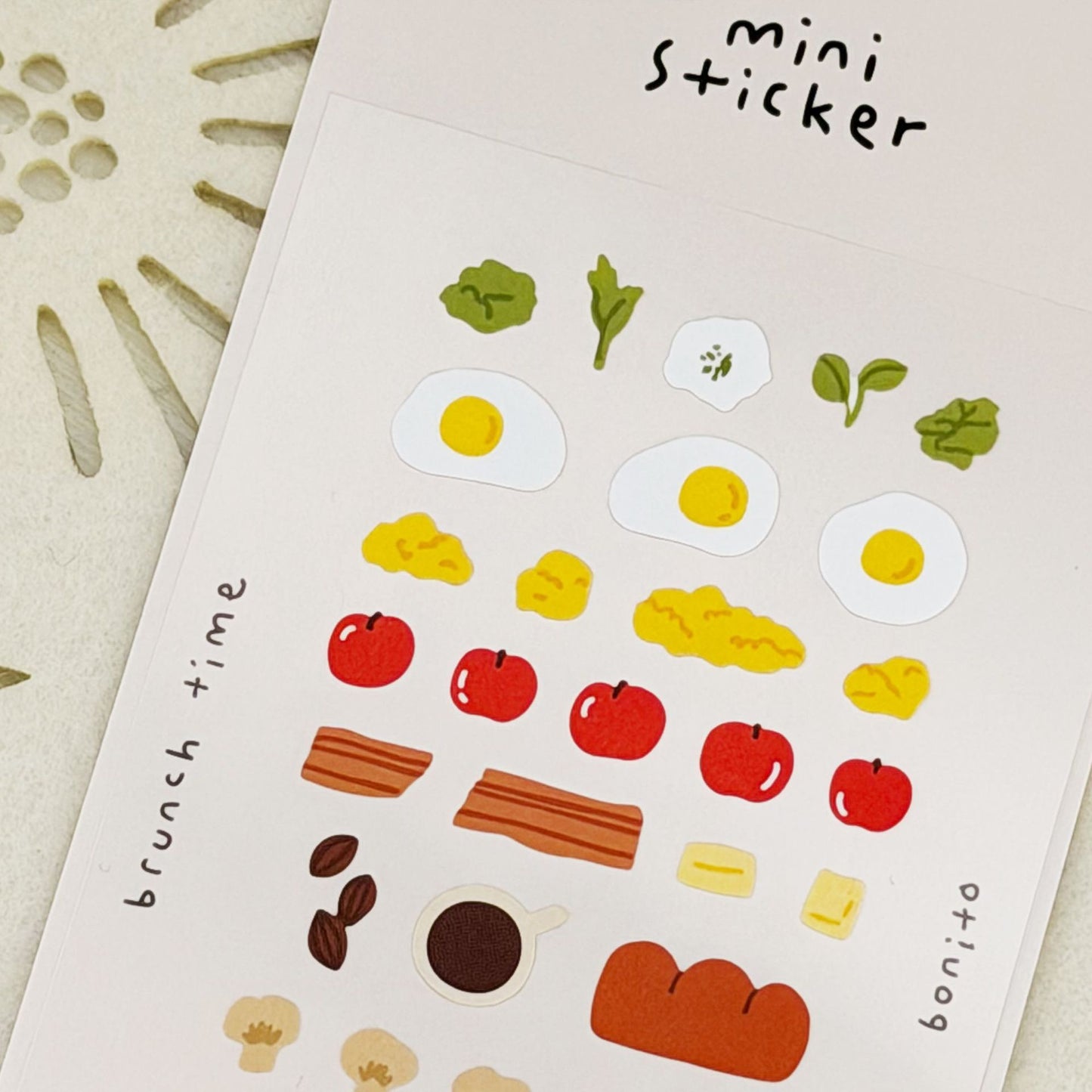 BONITO Light Food mini stickers, 20-pcs