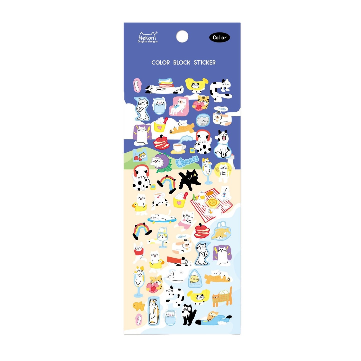 NEKONI Animal Journal PVC stickers, 20-pcs