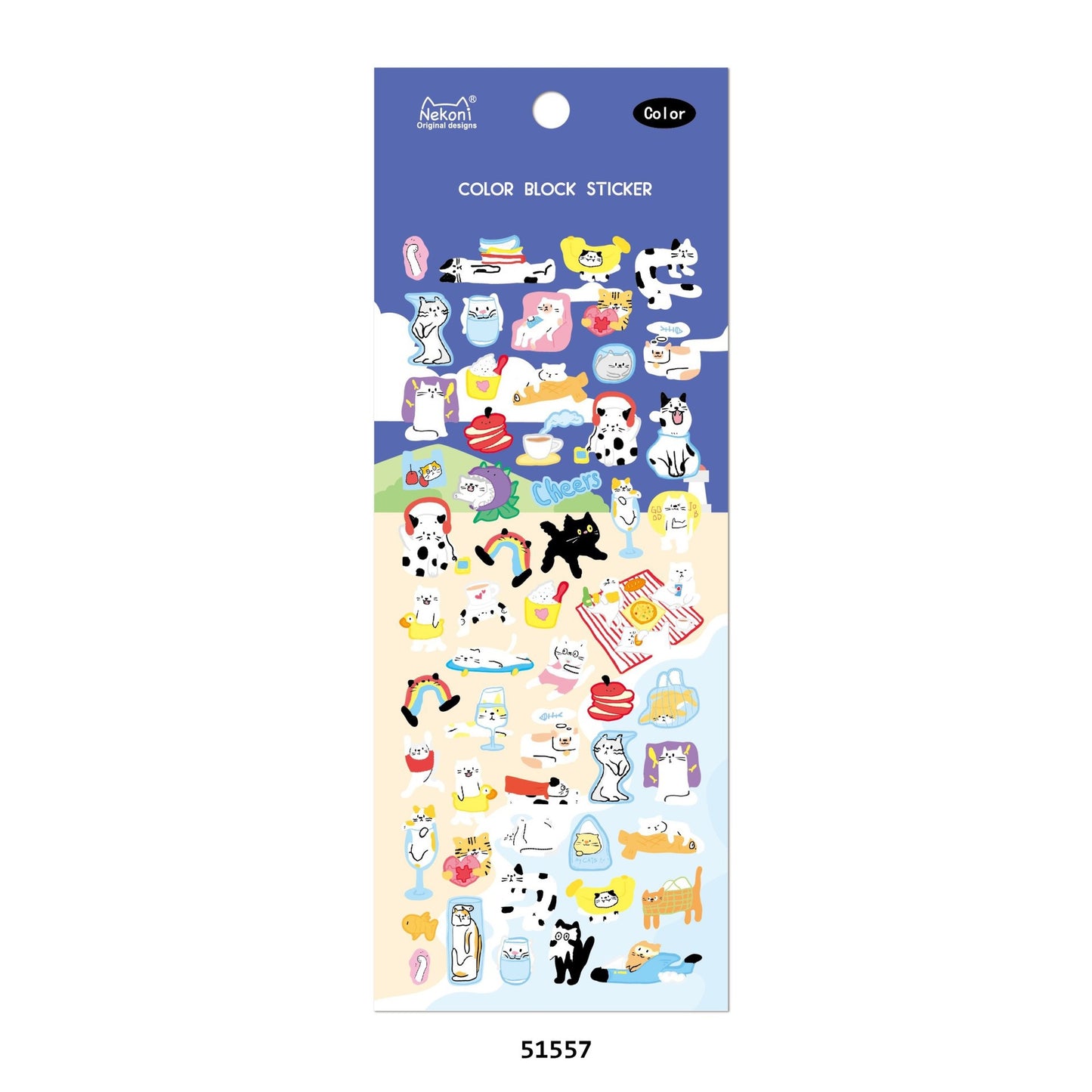 NEKONI Animal Journal PVC stickers, 20-pcs