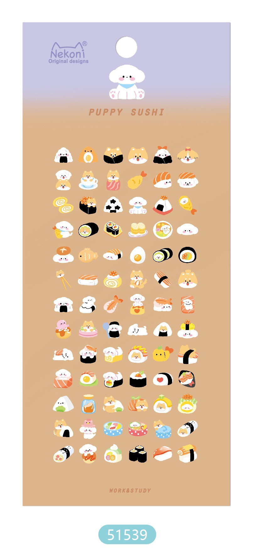 NEKONI Balloon Party Stickers, 20-pcs