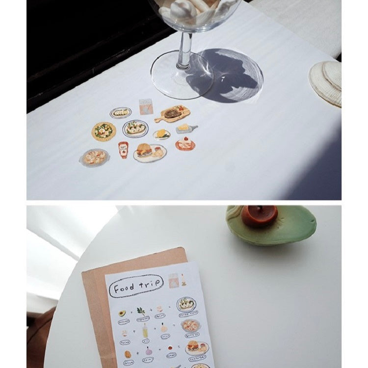Suatelier Pizza Cuisine paper stickers, 20-pcs