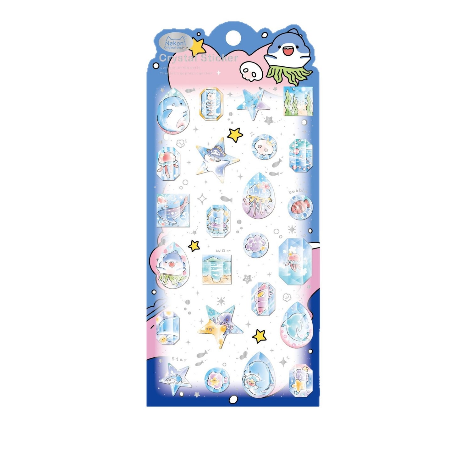 NEKONI Pet-Themed Journal 3D Stickers, 20-pcs