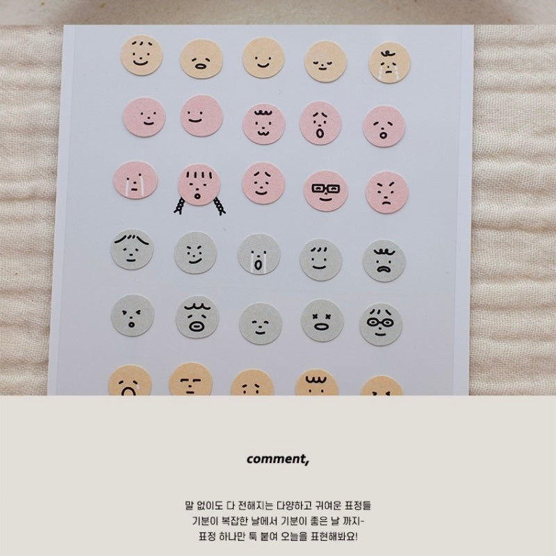 Suatelier Lively Days paper stickers, 20-pcs