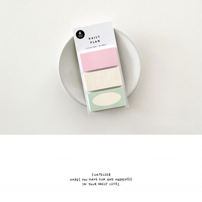 Suatelier Daily Plan Sticky Note, 10-pcs