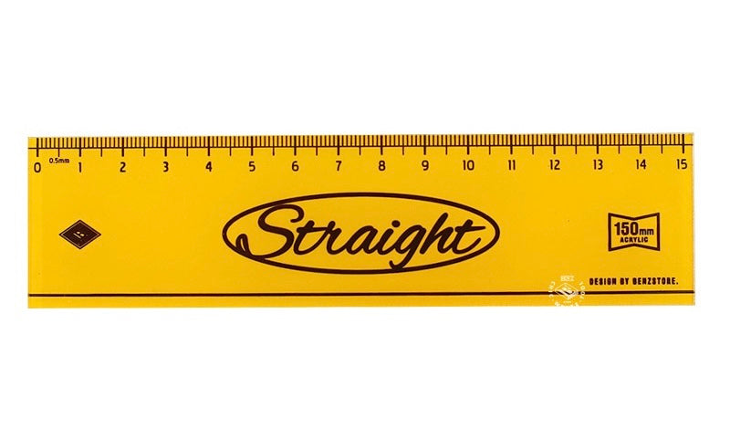 Vintage Thick acrylic ruler 15cm, 10-pcs