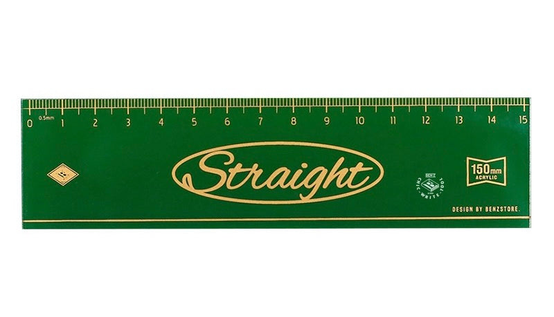 Vintage Thick acrylic ruler 15cm, 10-pcs