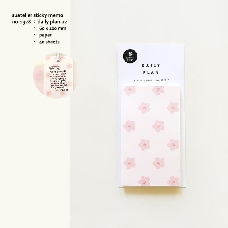 Suatelier Daily Plan Sticky Note, 10-pcs