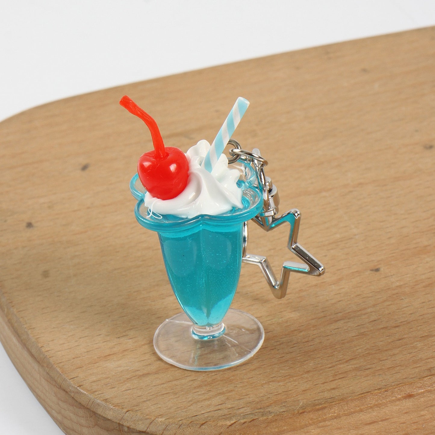 Summer drink cup key charm, 10-pcs