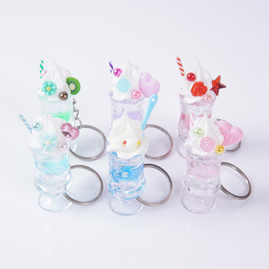 Summer Sparking drink Key Charm, 10-pcs