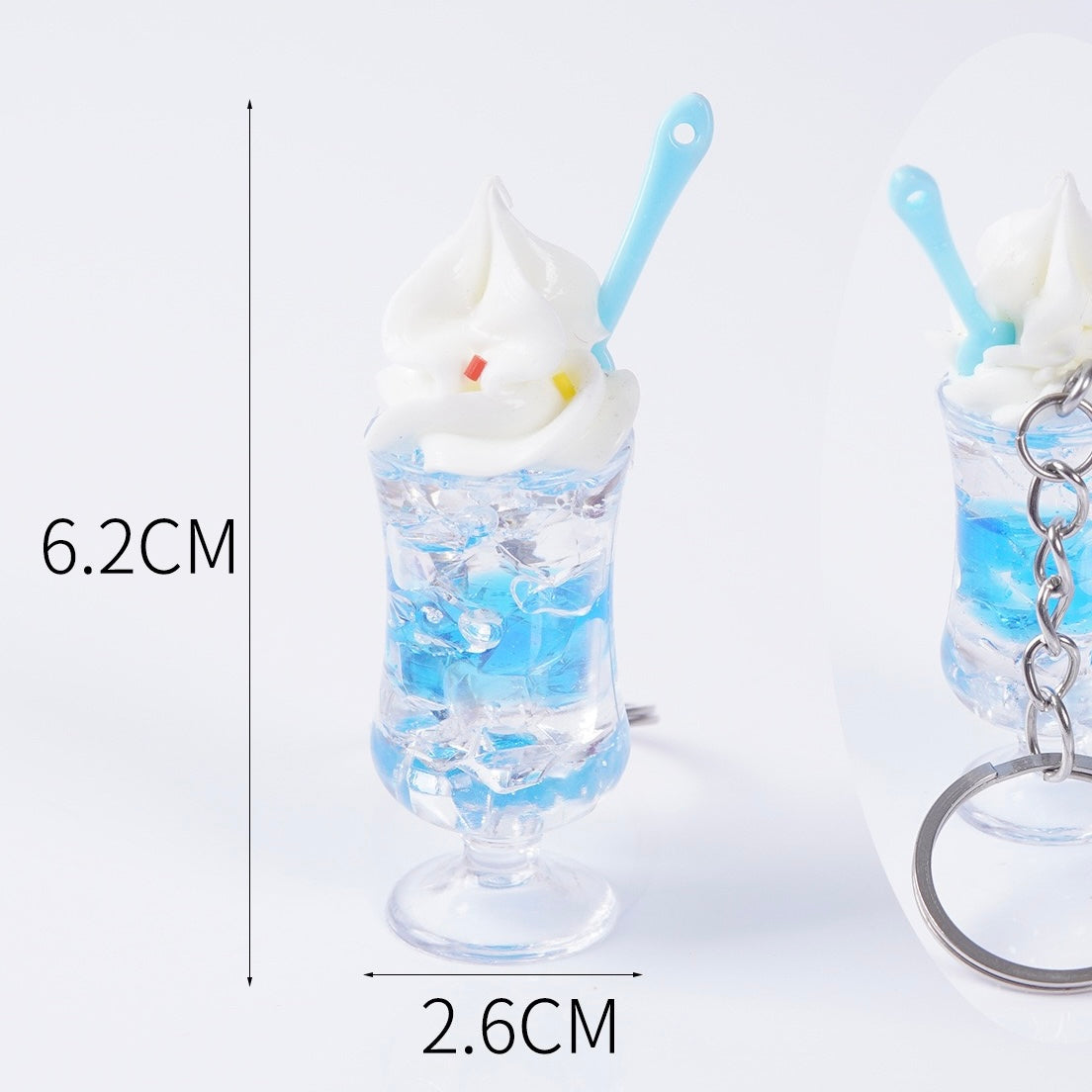 Summer Sparking drink Key Charm, 10-pcs