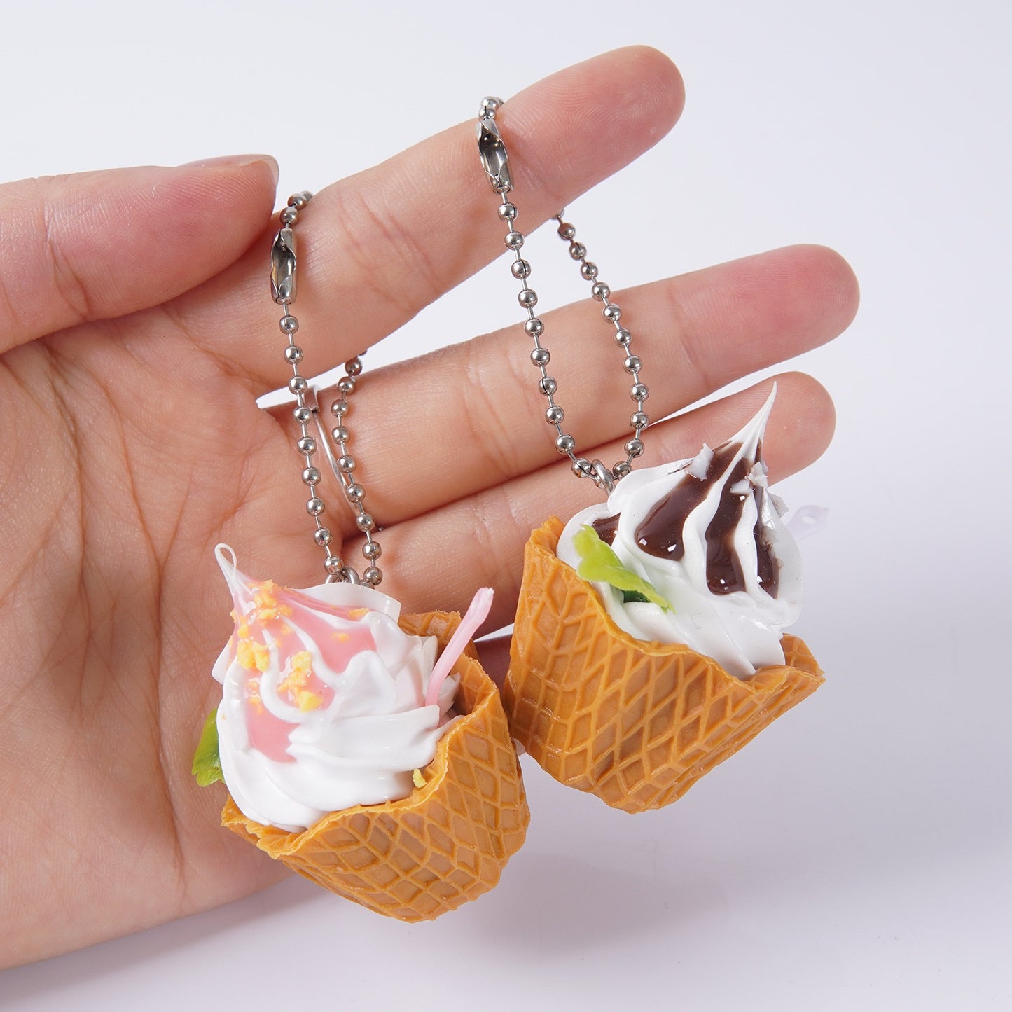 Summer Ice cream key charm, 10-pcs