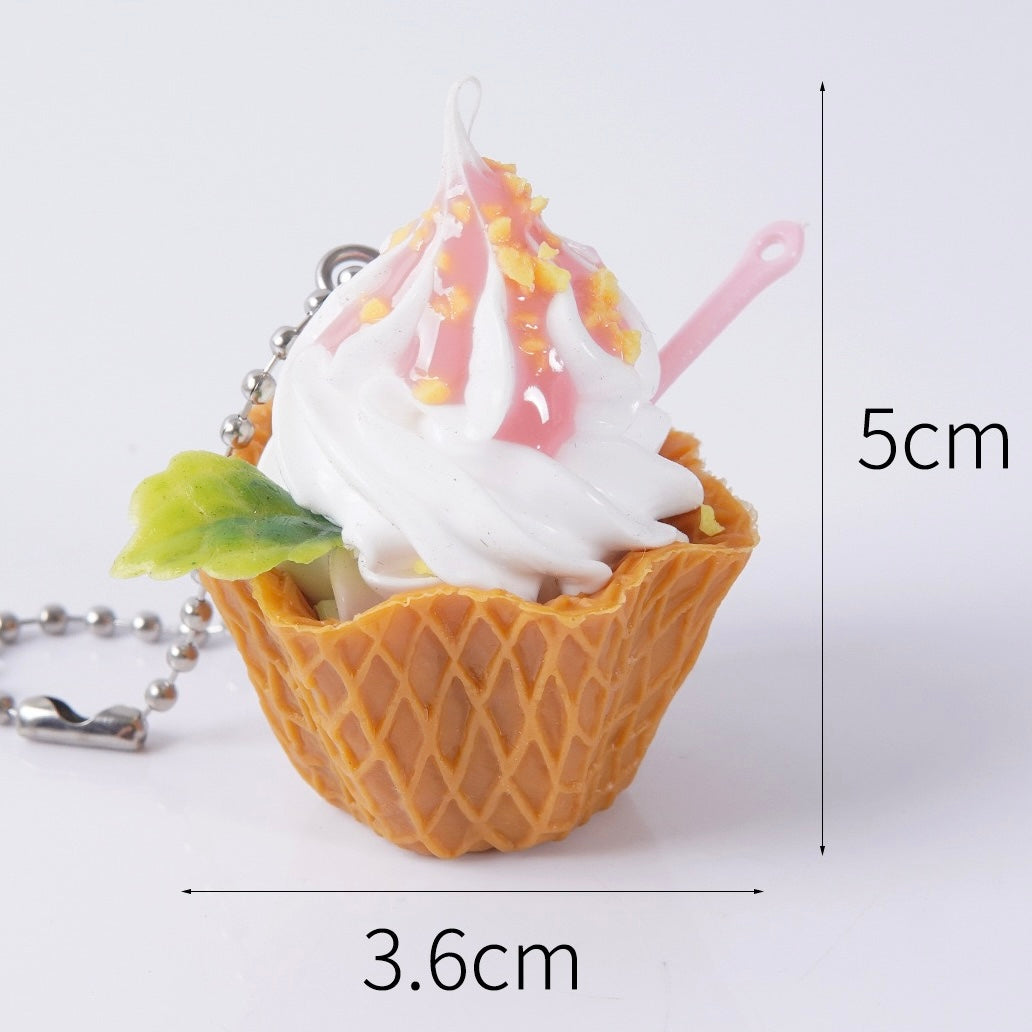 Summer Ice cream key charm, 10-pcs