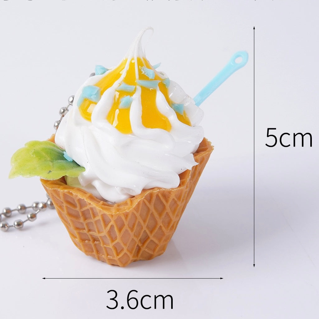 Summer Ice cream key charm, 10-pcs