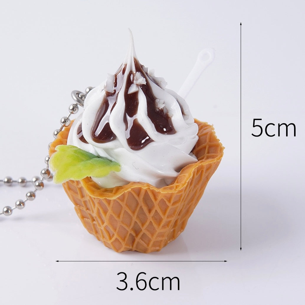 Summer Ice cream key charm, 10-pcs