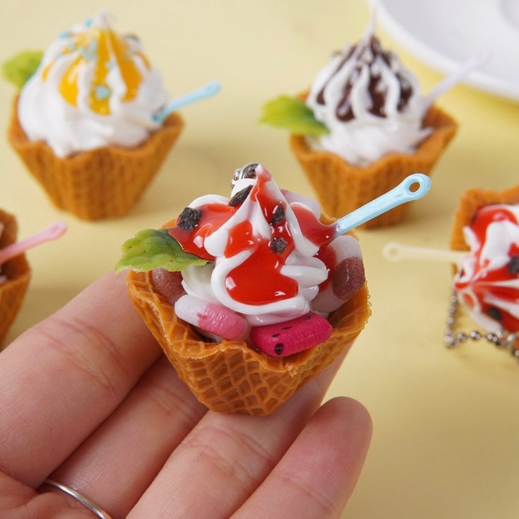 Summer Ice cream key charm, 10-pcs