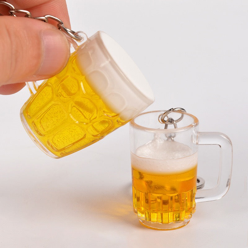 Summer bear mug key charm, 10-pcs