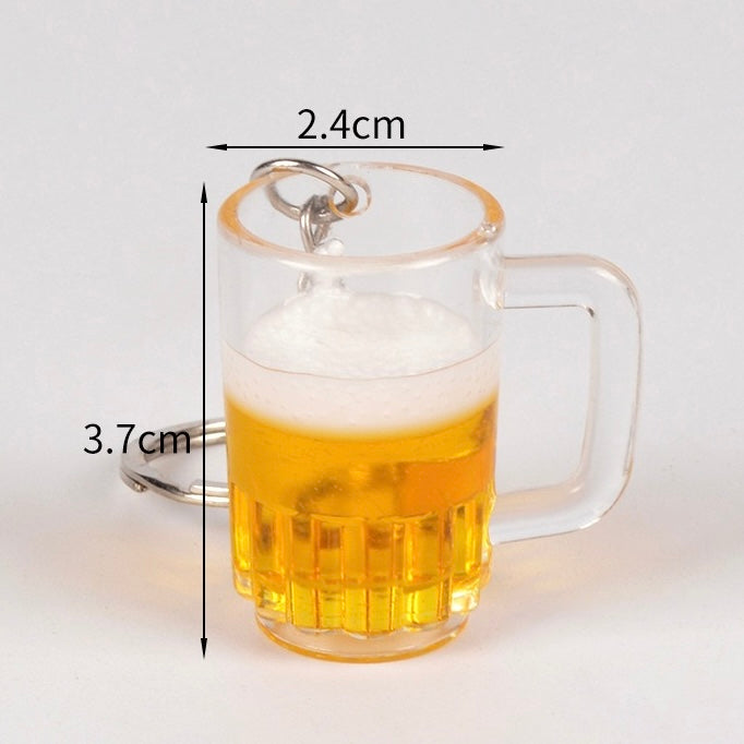 Summer bear mug key charm, 10-pcs