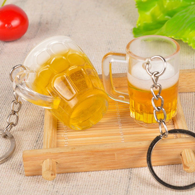 Summer bear mug key charm, 10-pcs