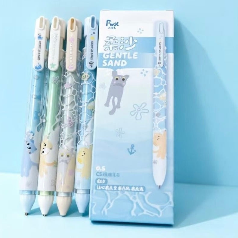 Ocean Sand Cat 0.5mm Gel Pen, 20-pcs
