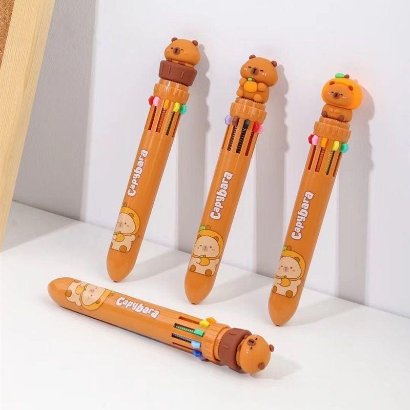 Capybara Ten Color Ballpoint pen, 36-pcs