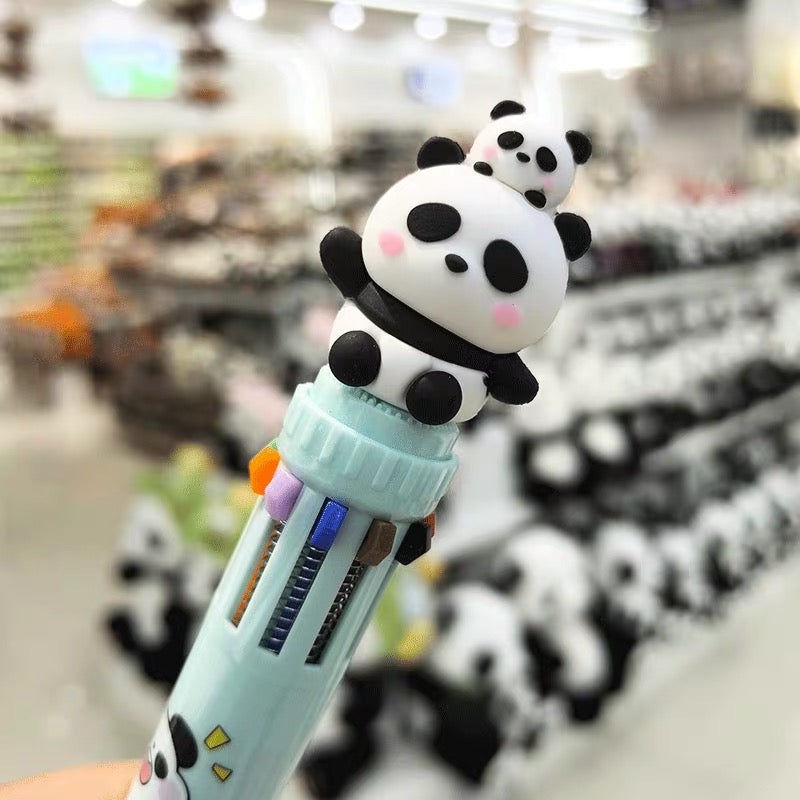 Panda Ten Color Ballpoint Pen, 36-pcs