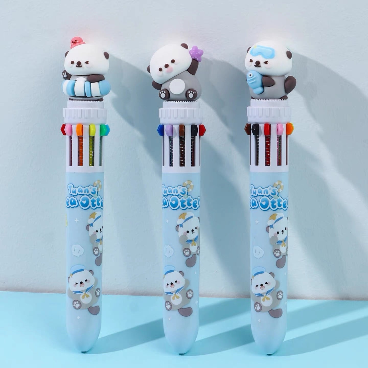 Sea Otter Ten Color Ballpoint Pen, 36-pcs