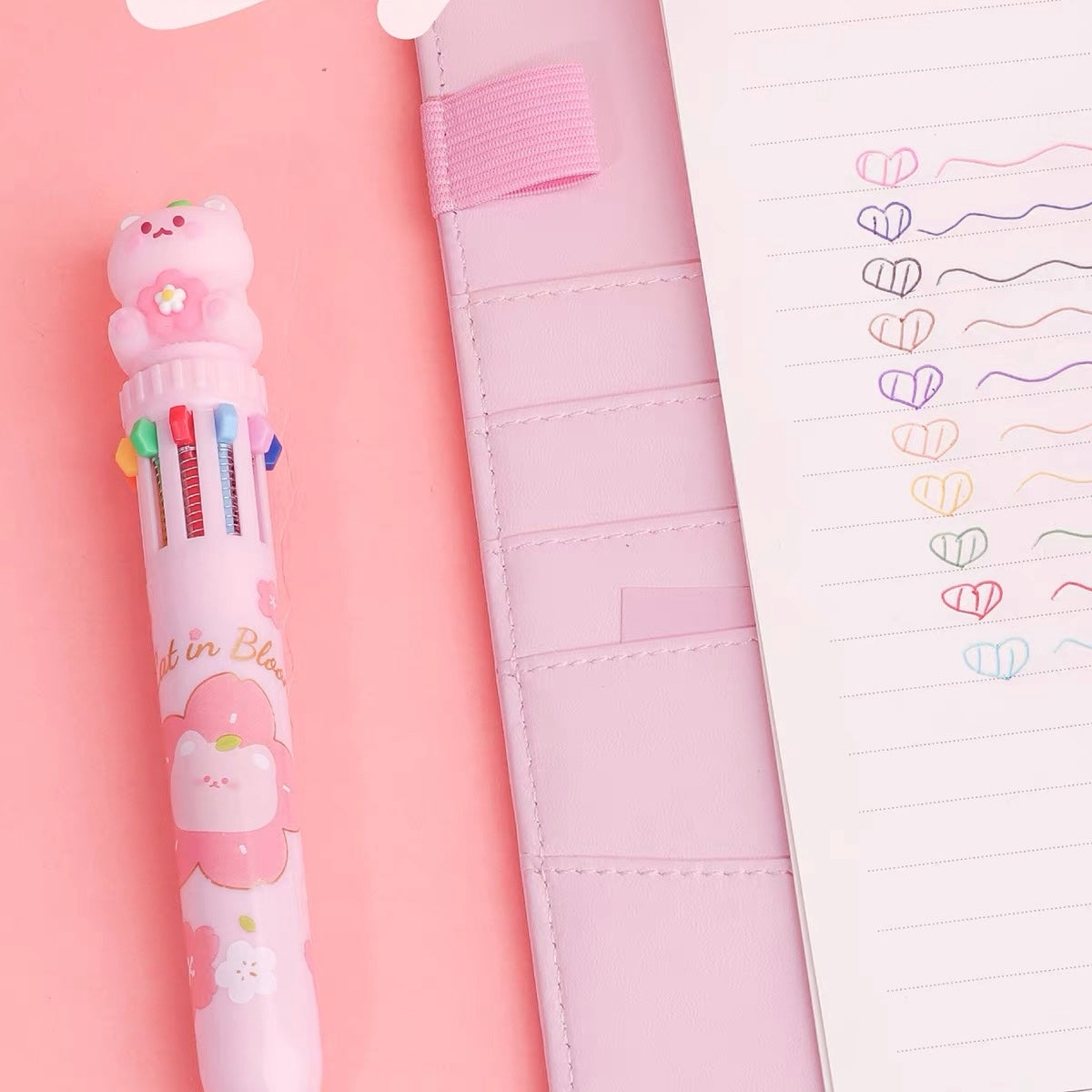Sakura Kitty Ten Color Ballpoint Pen, 36-pcs