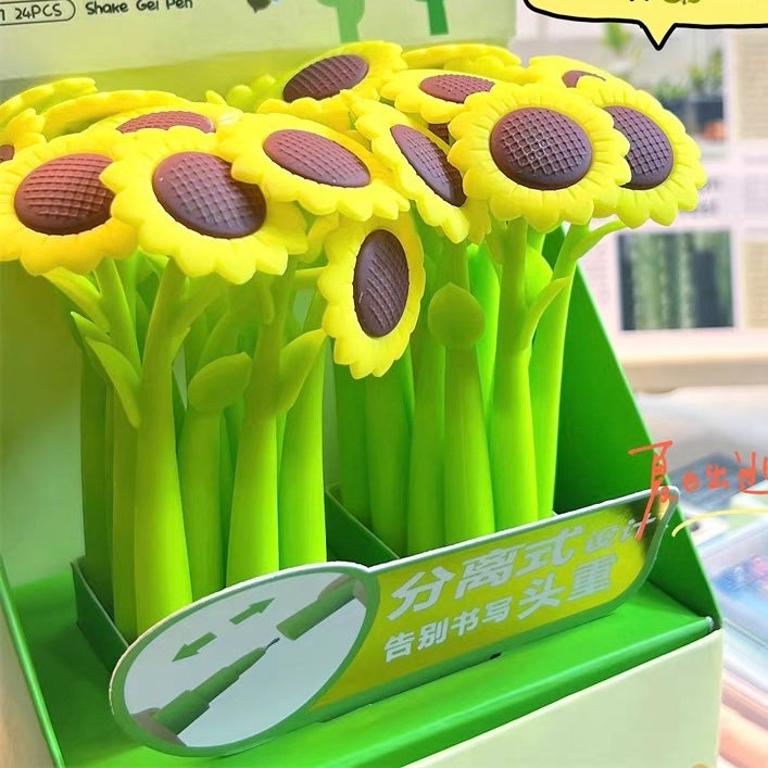 Sunflower Wiggle pen, 24-pcs