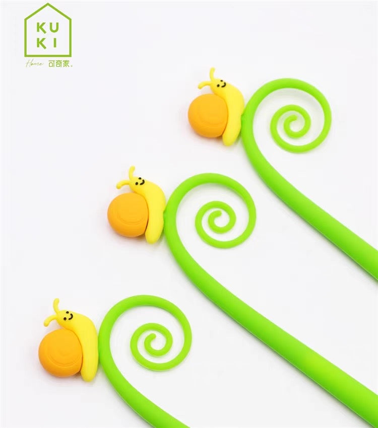 Lovely Snail Wiggle Pen, 24-pcs