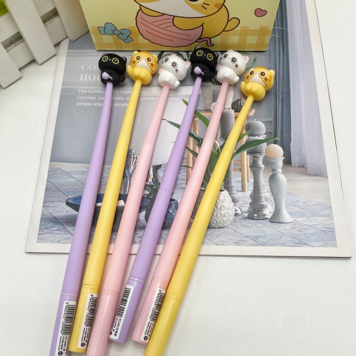 Sweet Cat Wiggle Pen, 24-pcs