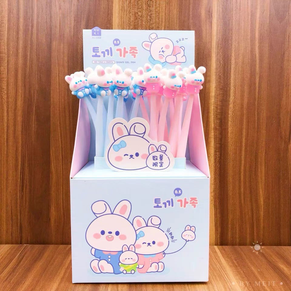 Bunny Family Wiggle Pen, 24-pcs