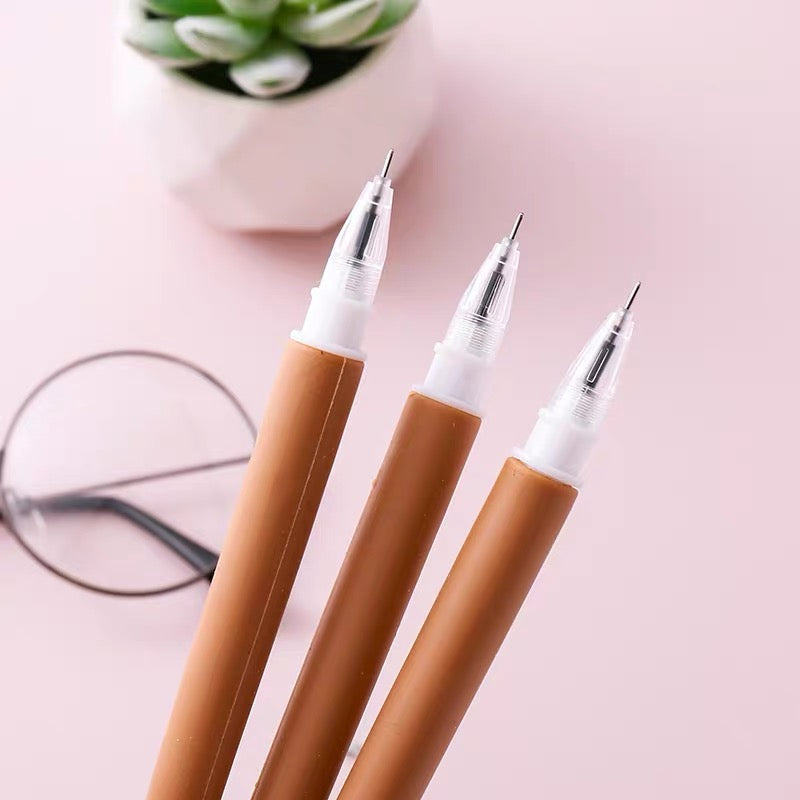 Coffee Bear Wiggle Pen, 24-pcs