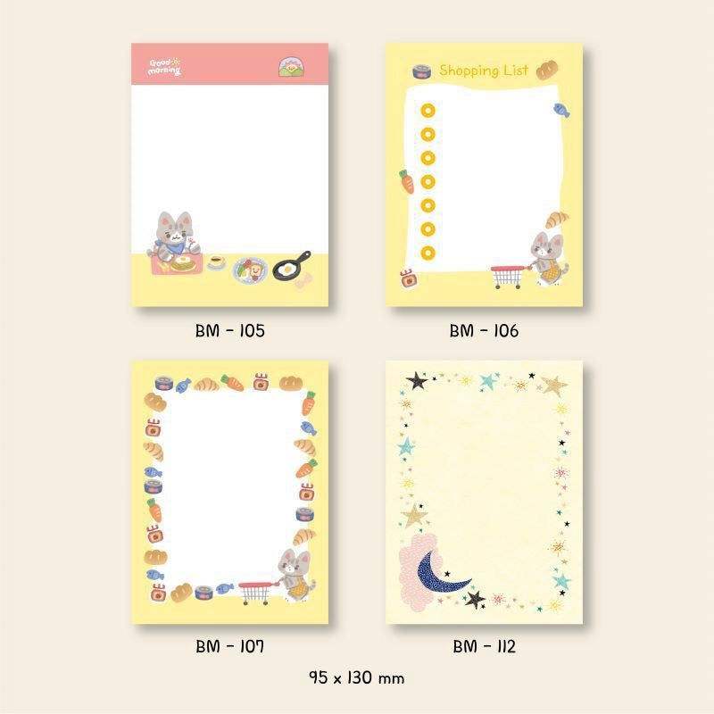 BONITO Star and Moon Sticky Note, 10-pcs