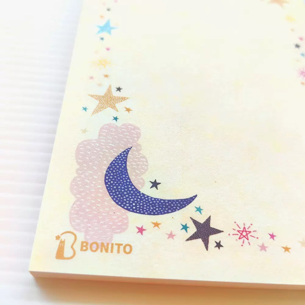 BONITO Star and Moon Sticky Note, 10-pcs