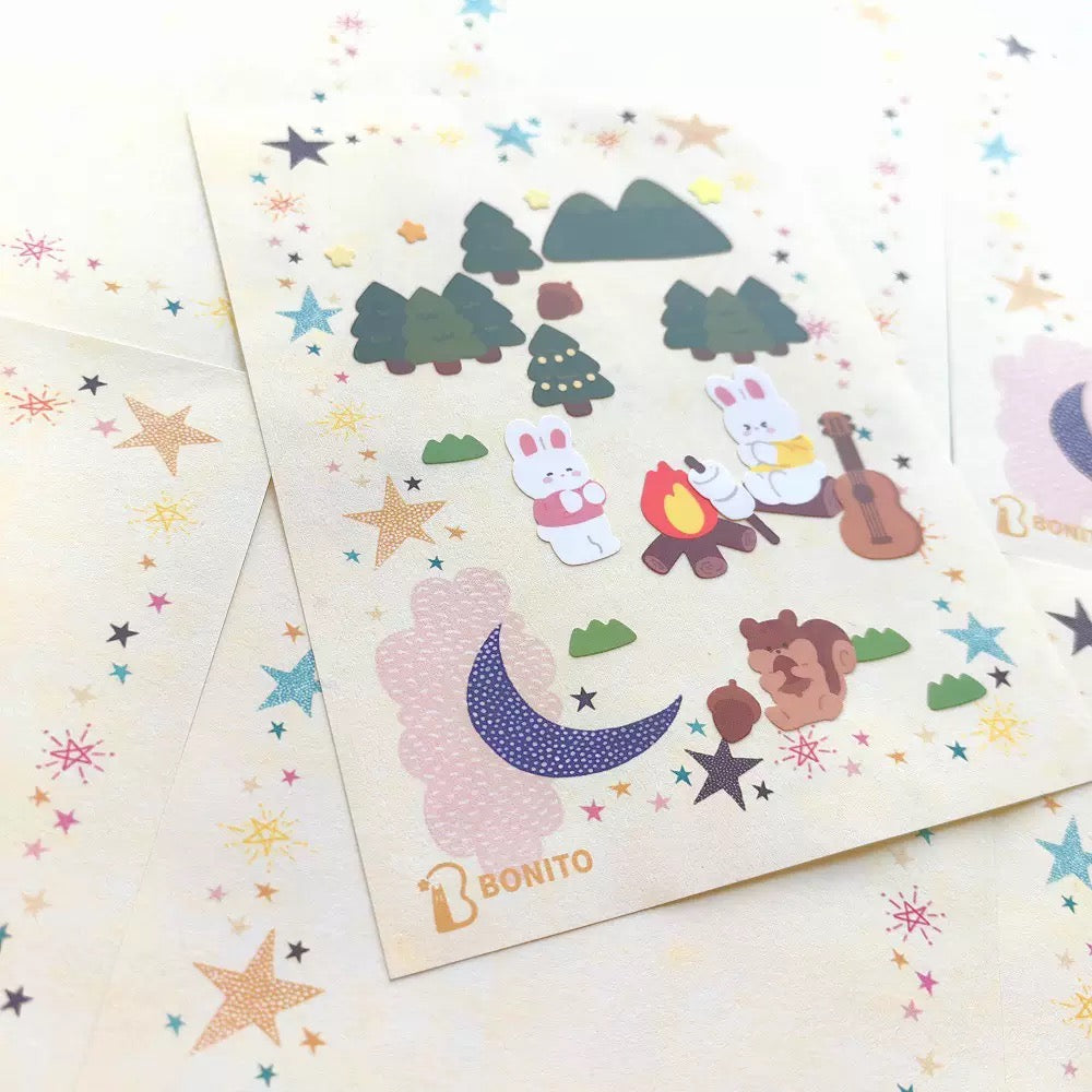 BONITO Star and Moon Sticky Note, 10-pcs