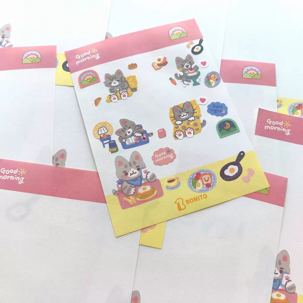 BONITO Good Morning Sticky Note, 10-pcs